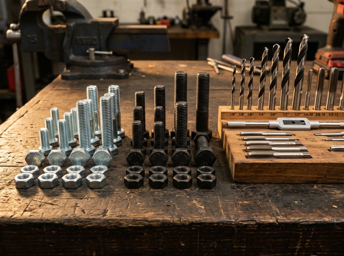 Grade fasteners, drill bits and tap tools