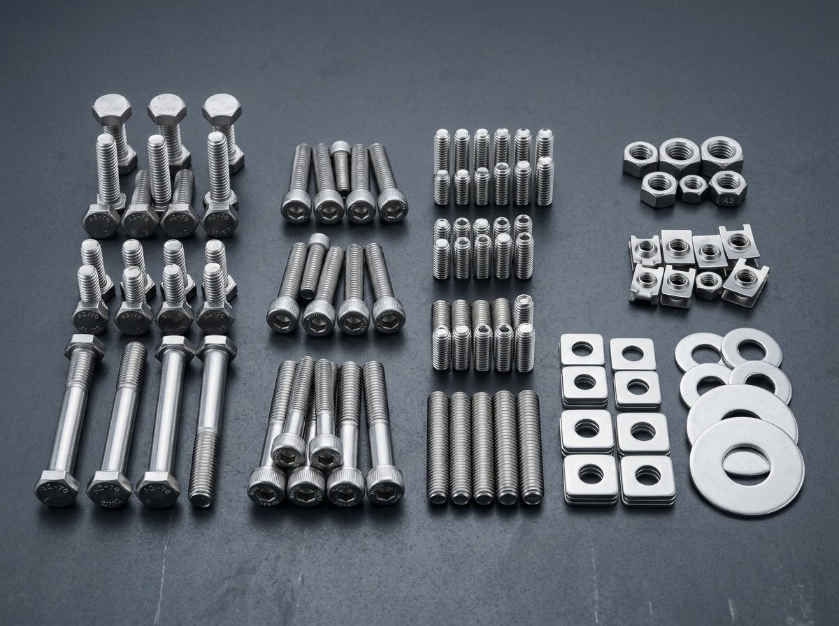 Assorted stainless steel fasteners